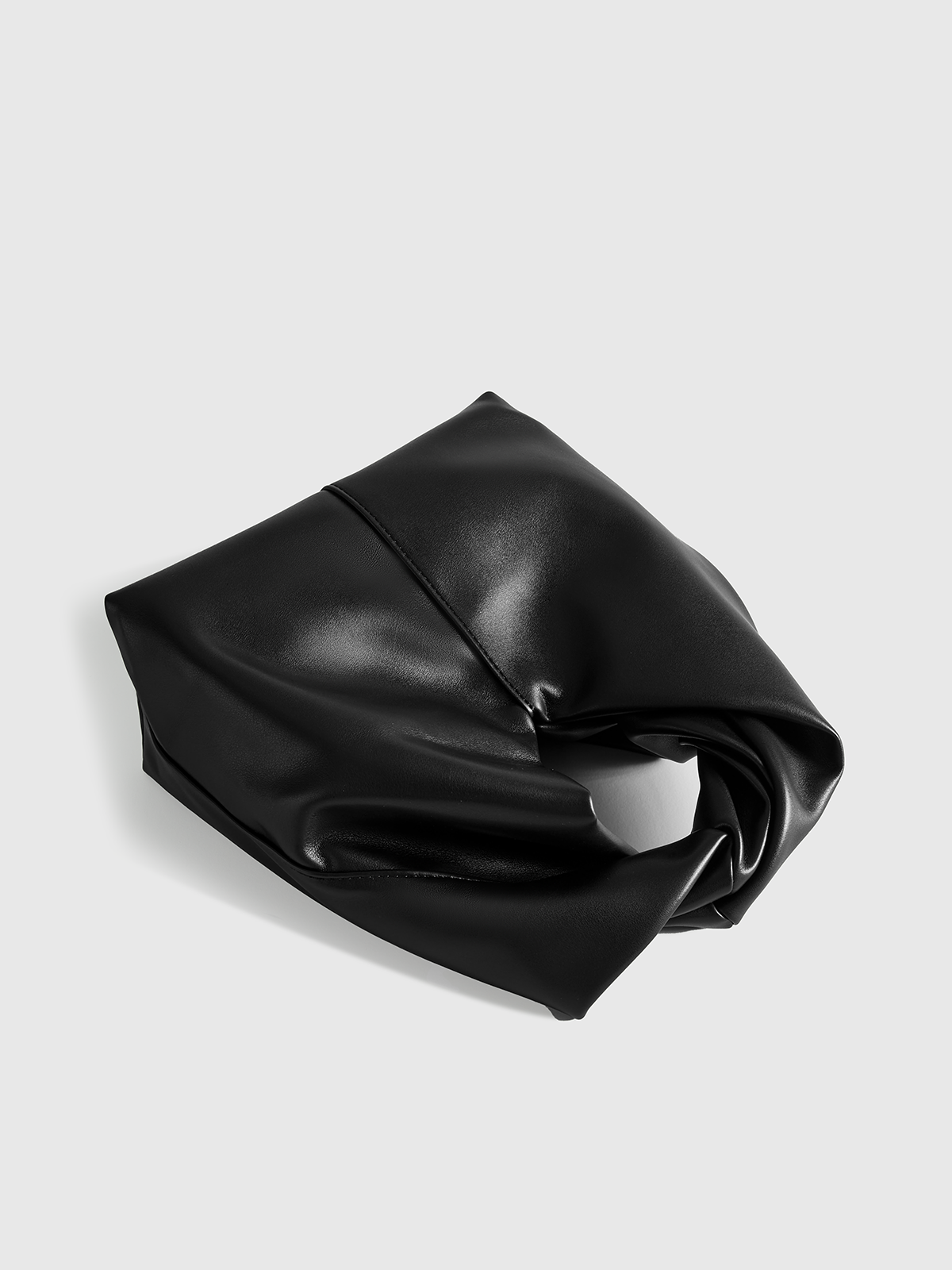 Sac à main en cuir PU avec poignée supérieure torsadée 