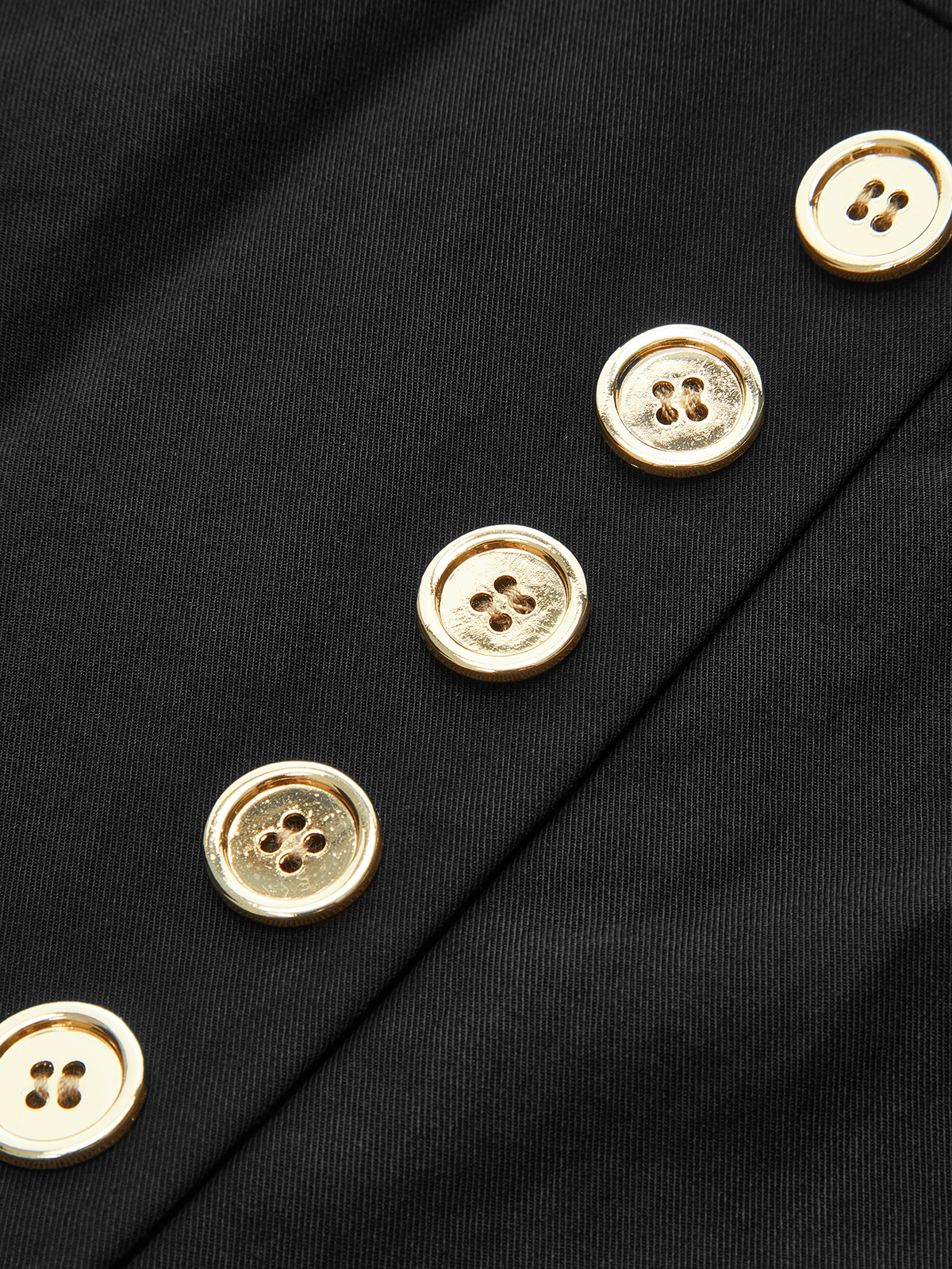 Button Detail Wide-Leg Pants