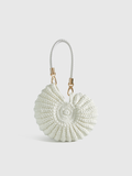 Crocheted Conch-Shaped Handbag
