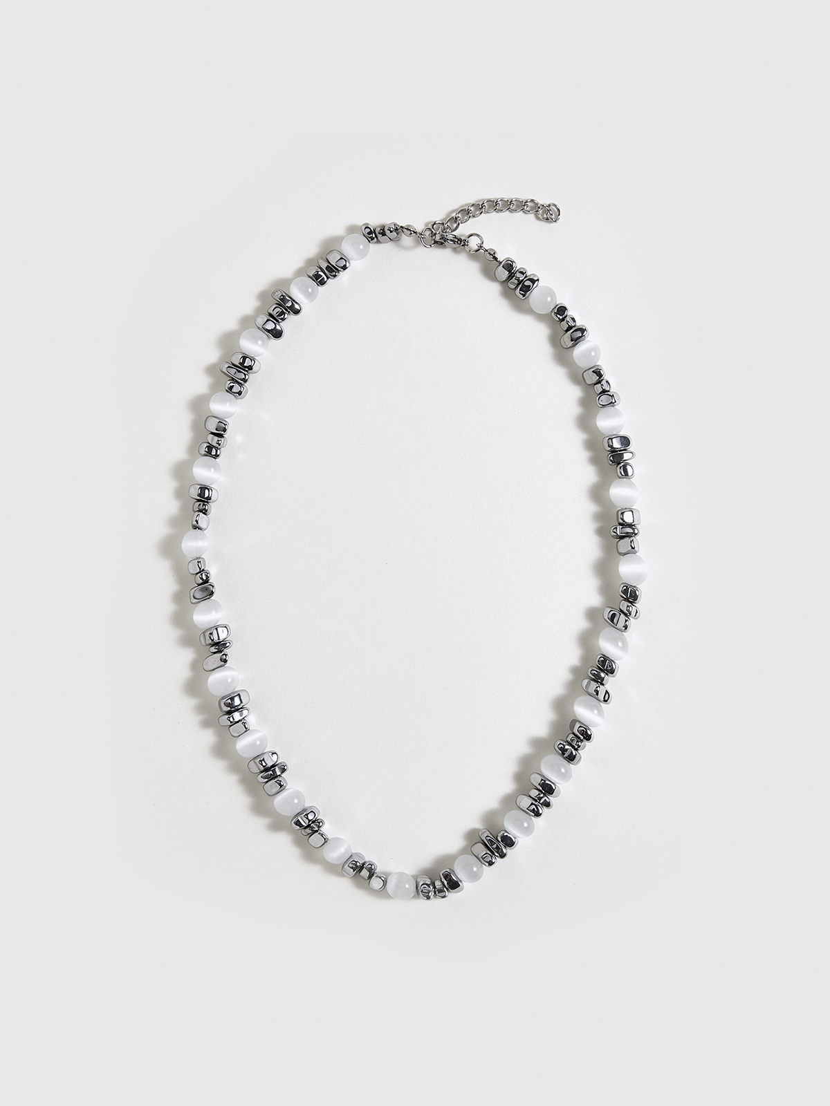 Ras de cou perles nacre et argent