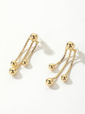 Boucles d'oreilles pendantes dorées