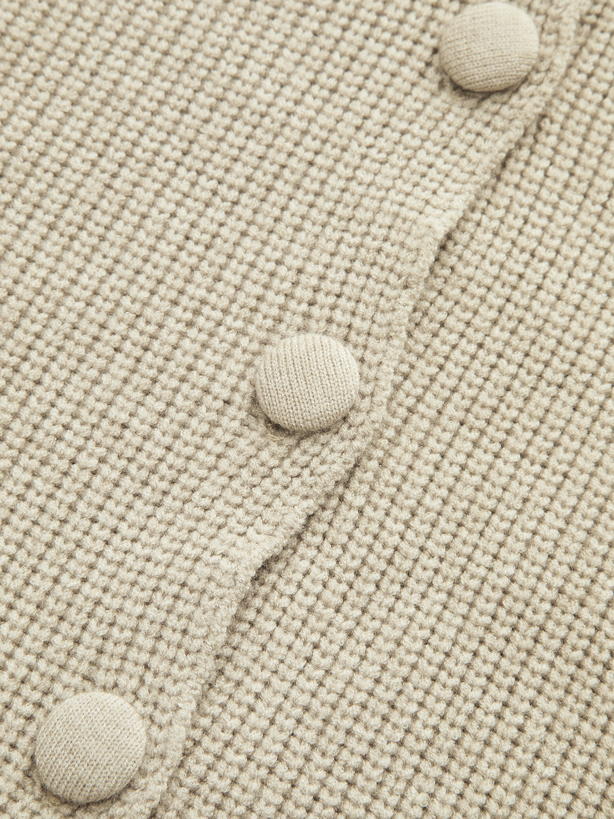 Wool-Blend Peplum Hem Cardigan