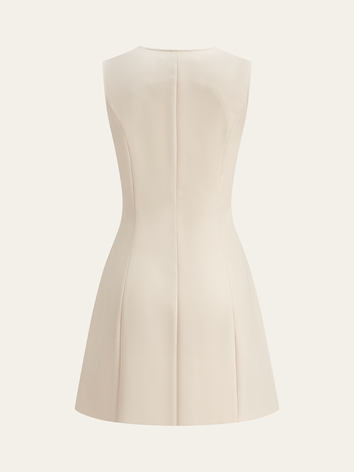 Robe courte zippée à poches