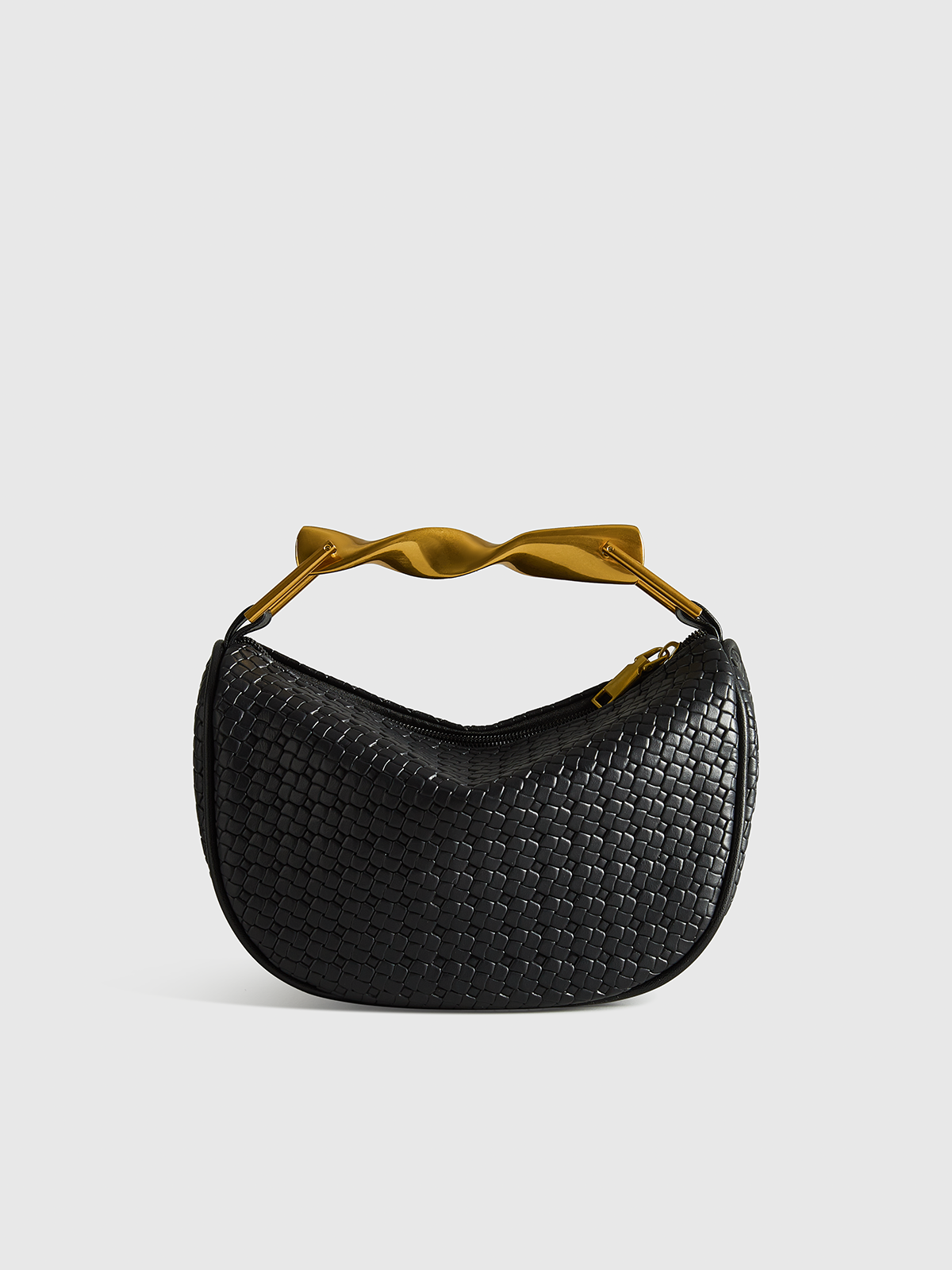 Sac en similicuir texturé avec bandoulière chaîne