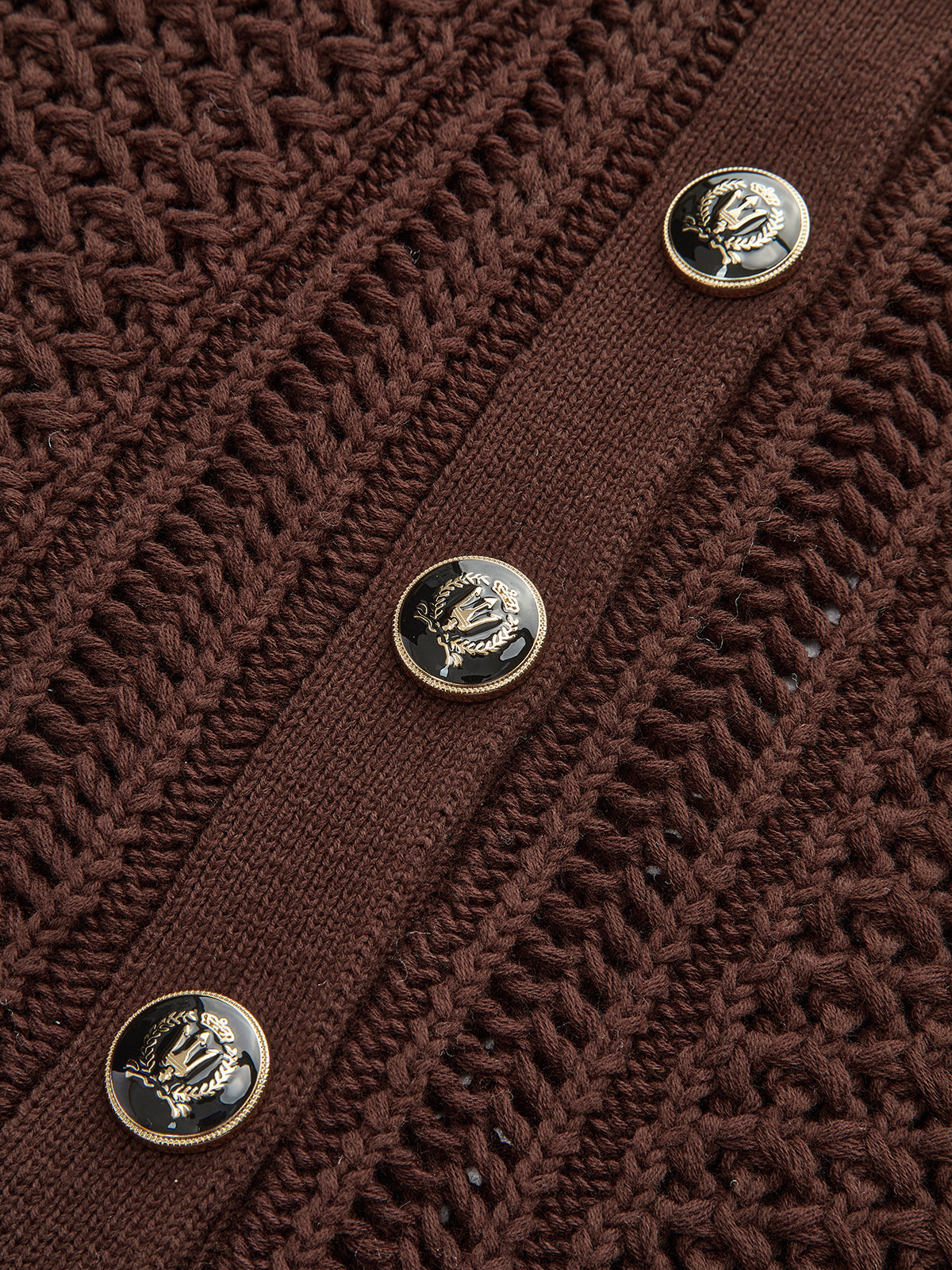 Button Front Sweater Vest