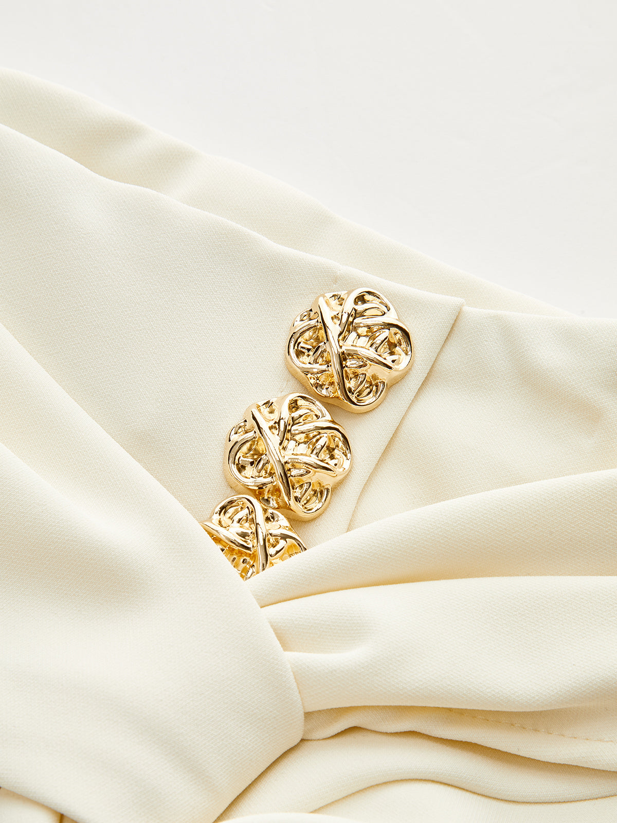 Midi-Rock mit Metalldetails und Schlitz 