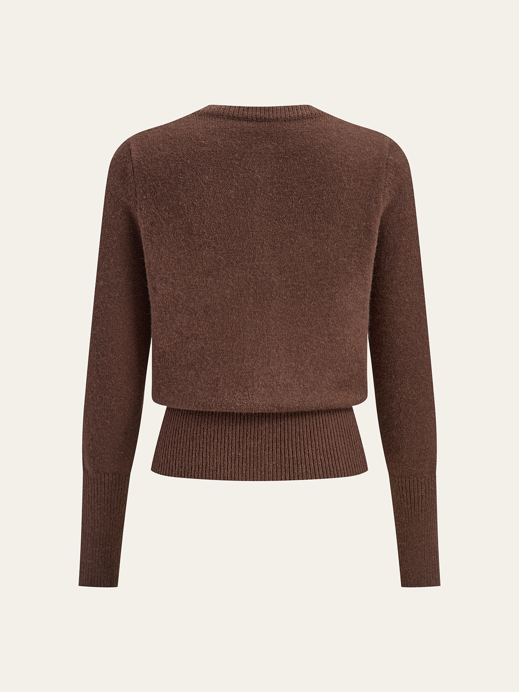 Strickjacke mit Rundhalsausschnitt und Knopfleiste