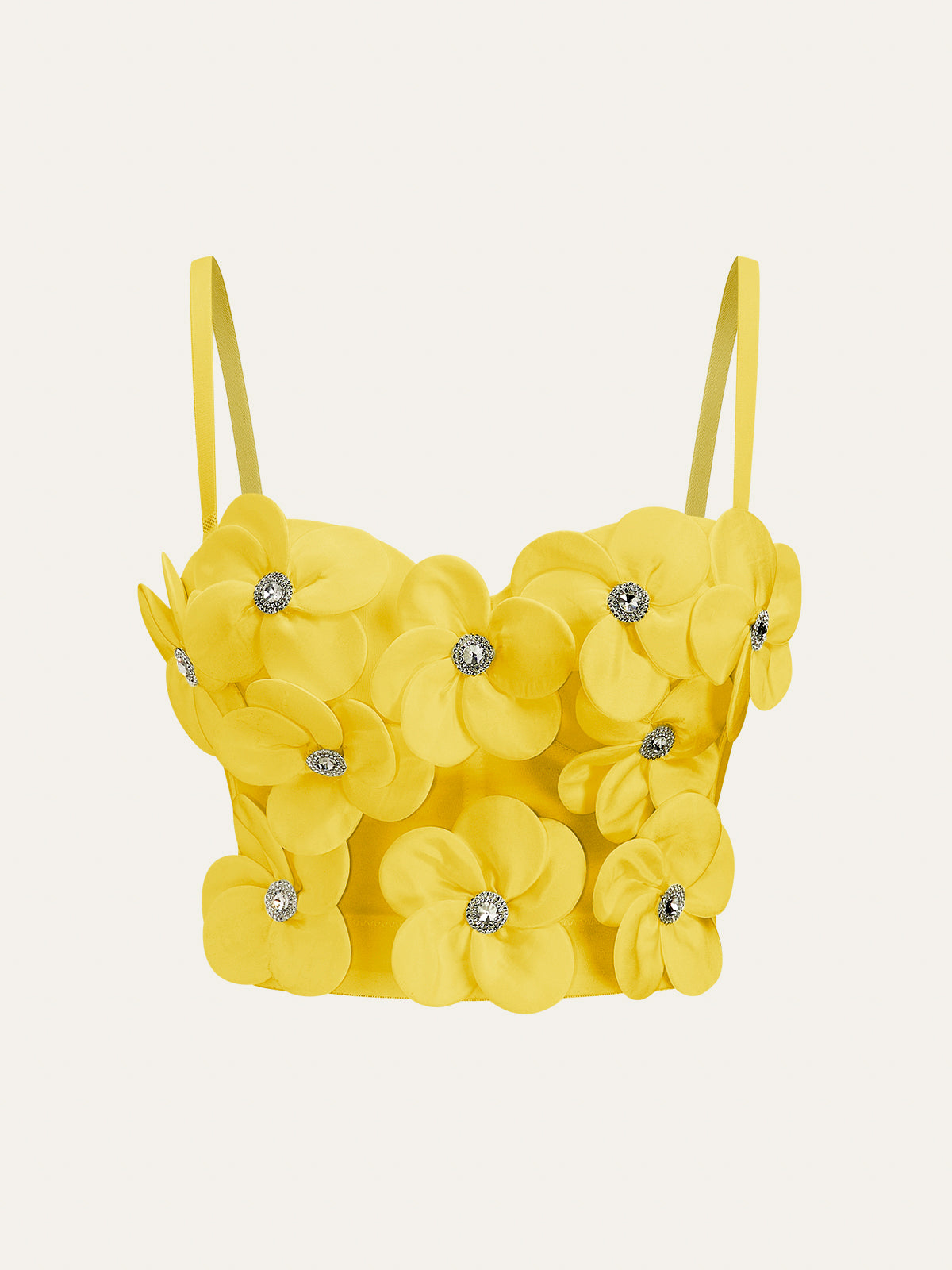 3D Floral Embellished Corset