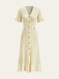 Strick-Cardigan-Midikleid