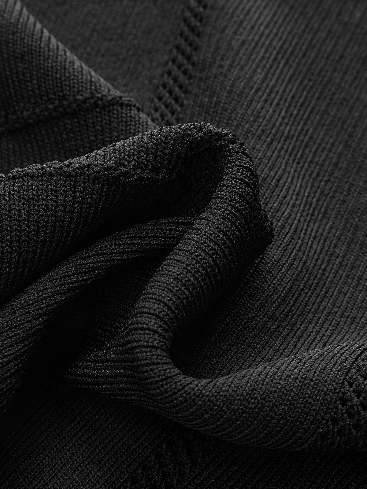 Metal Detail Ribbed Knit Top