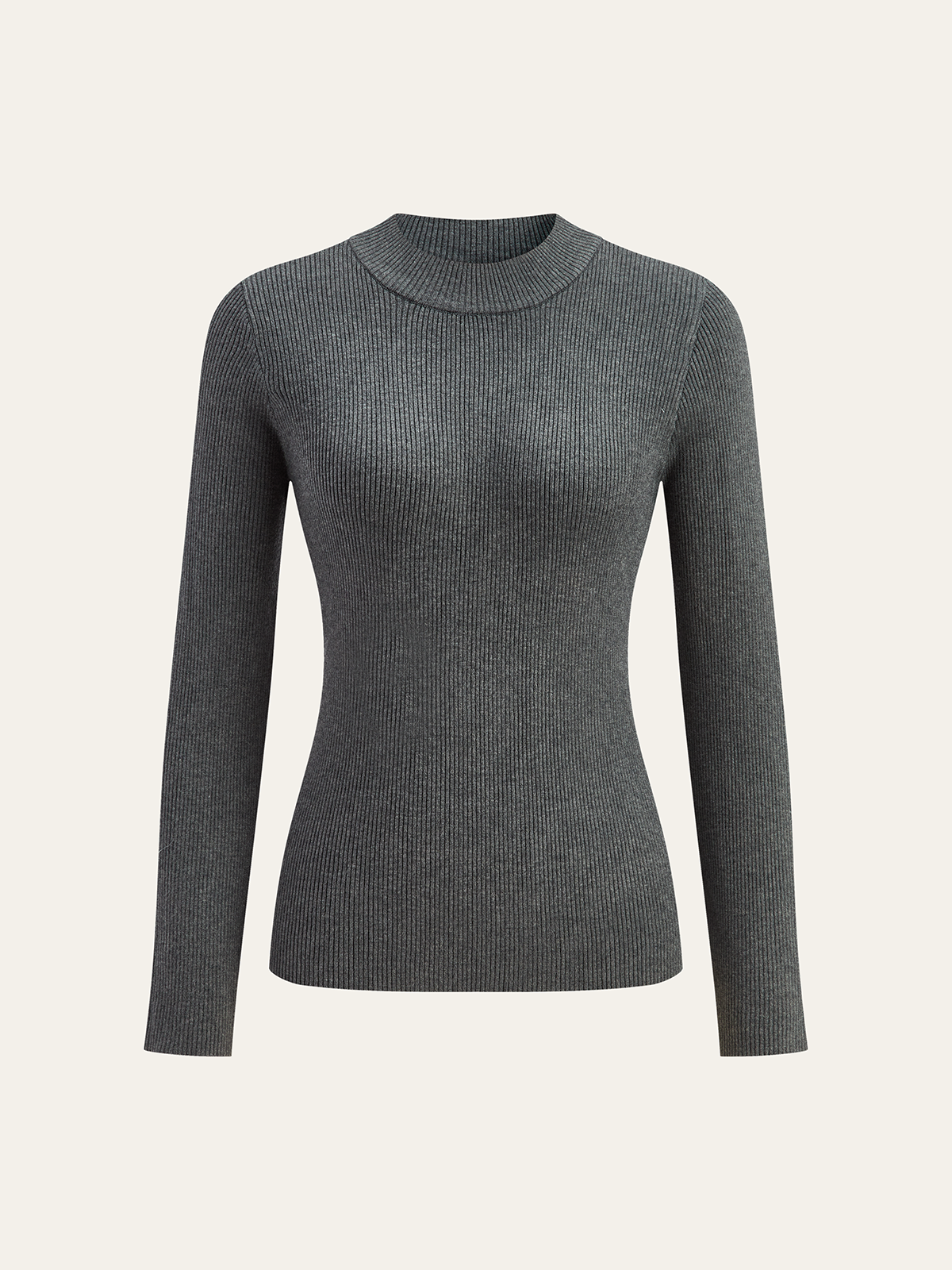 Elegantes Stricktop mit Spitzeneinsatz 