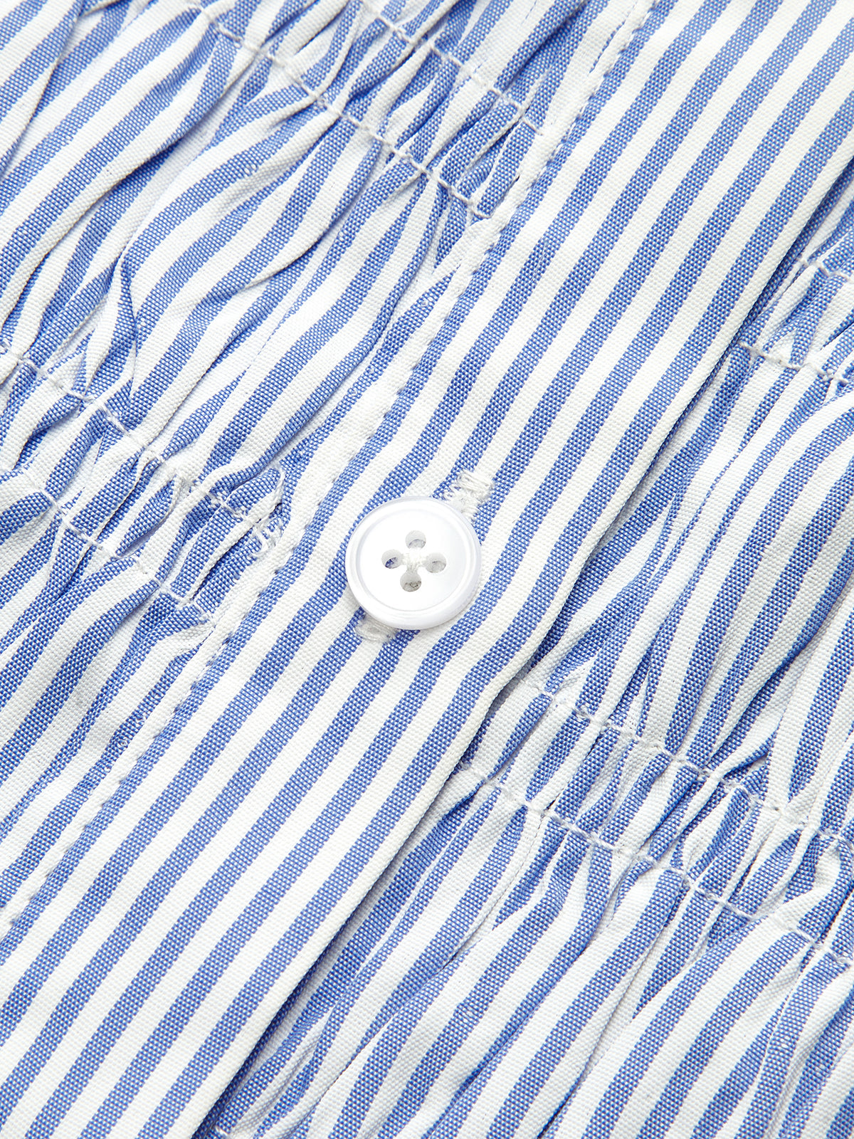 Striped Smocked Waist Shirt