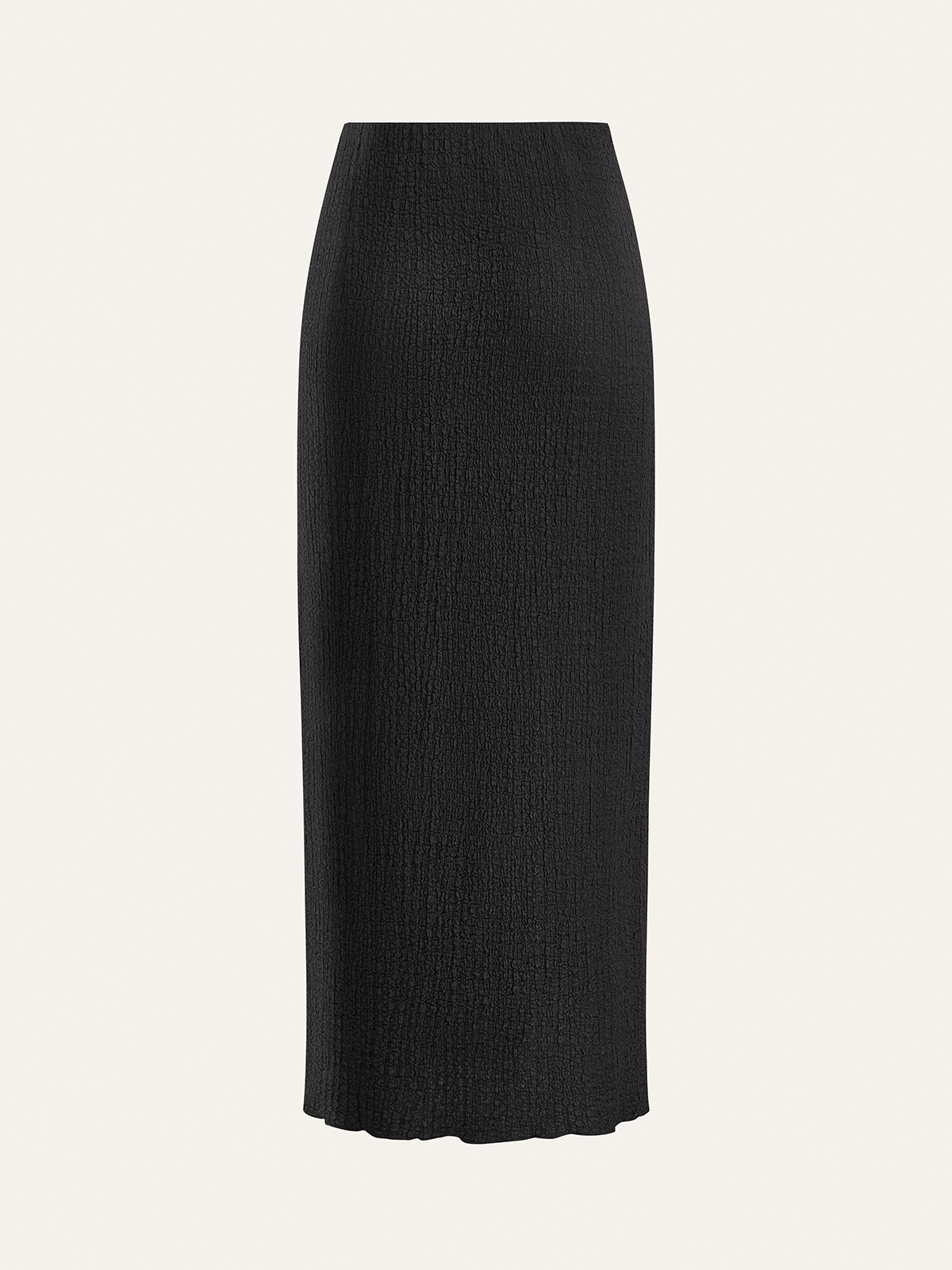 Ensemble top à boutons décoratifs et jupe midi 