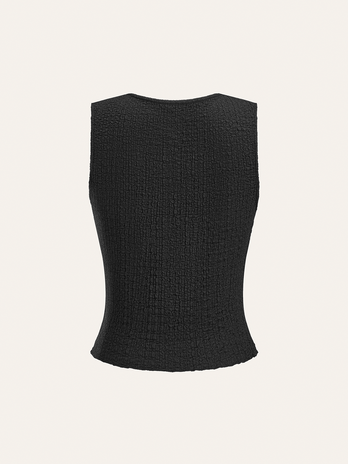 Ensemble top à boutons décoratifs et jupe midi 