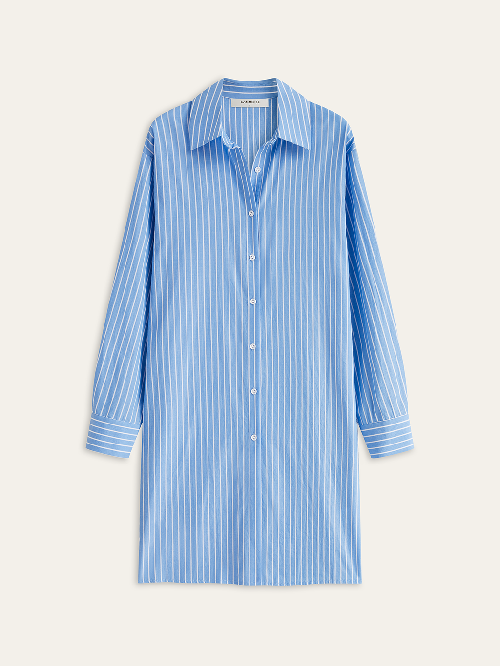 Chemise nouée rayée oversize