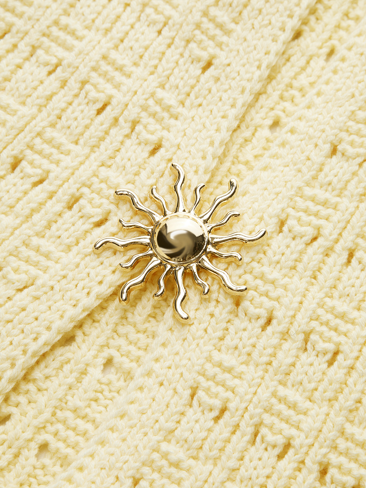 Metal Detail Knitted Peplum Vest