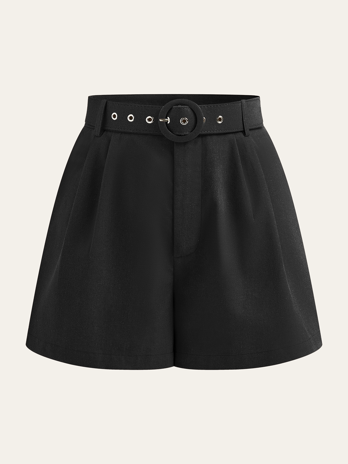 Belted Mid-Waisted Shorts