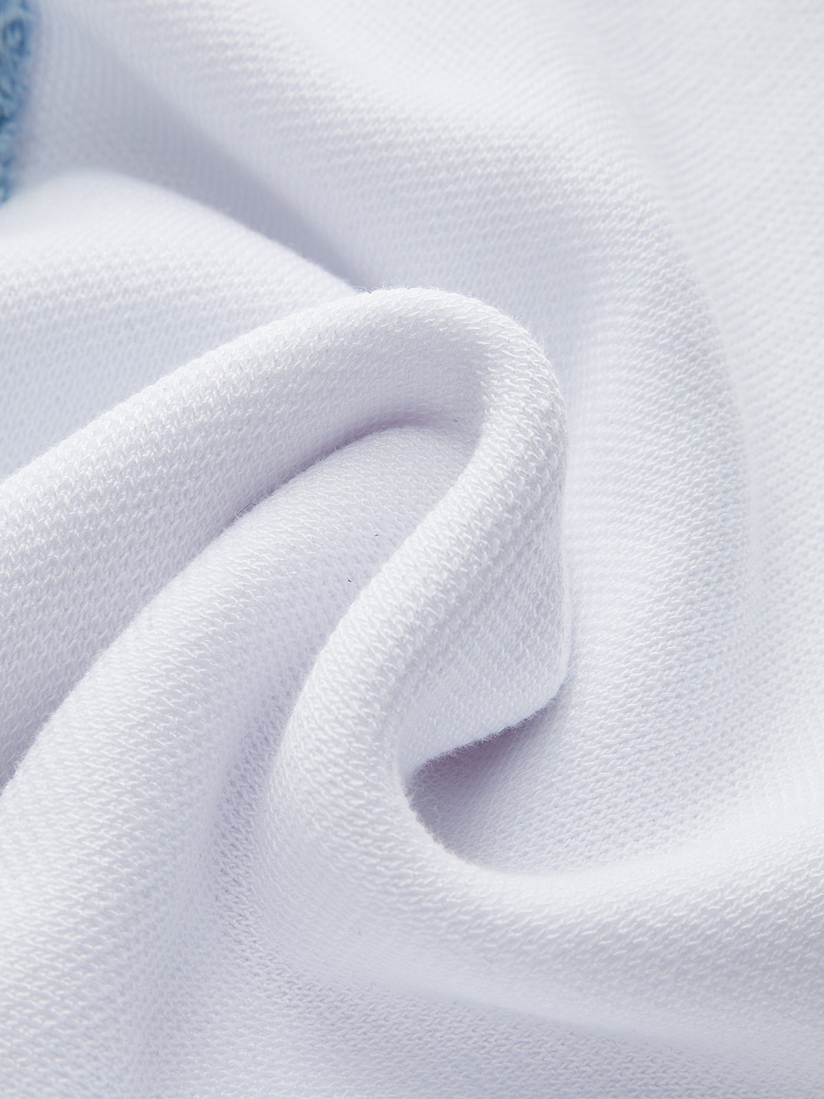 Denim Trim Button-Front Ruffle Hem Midi Dress