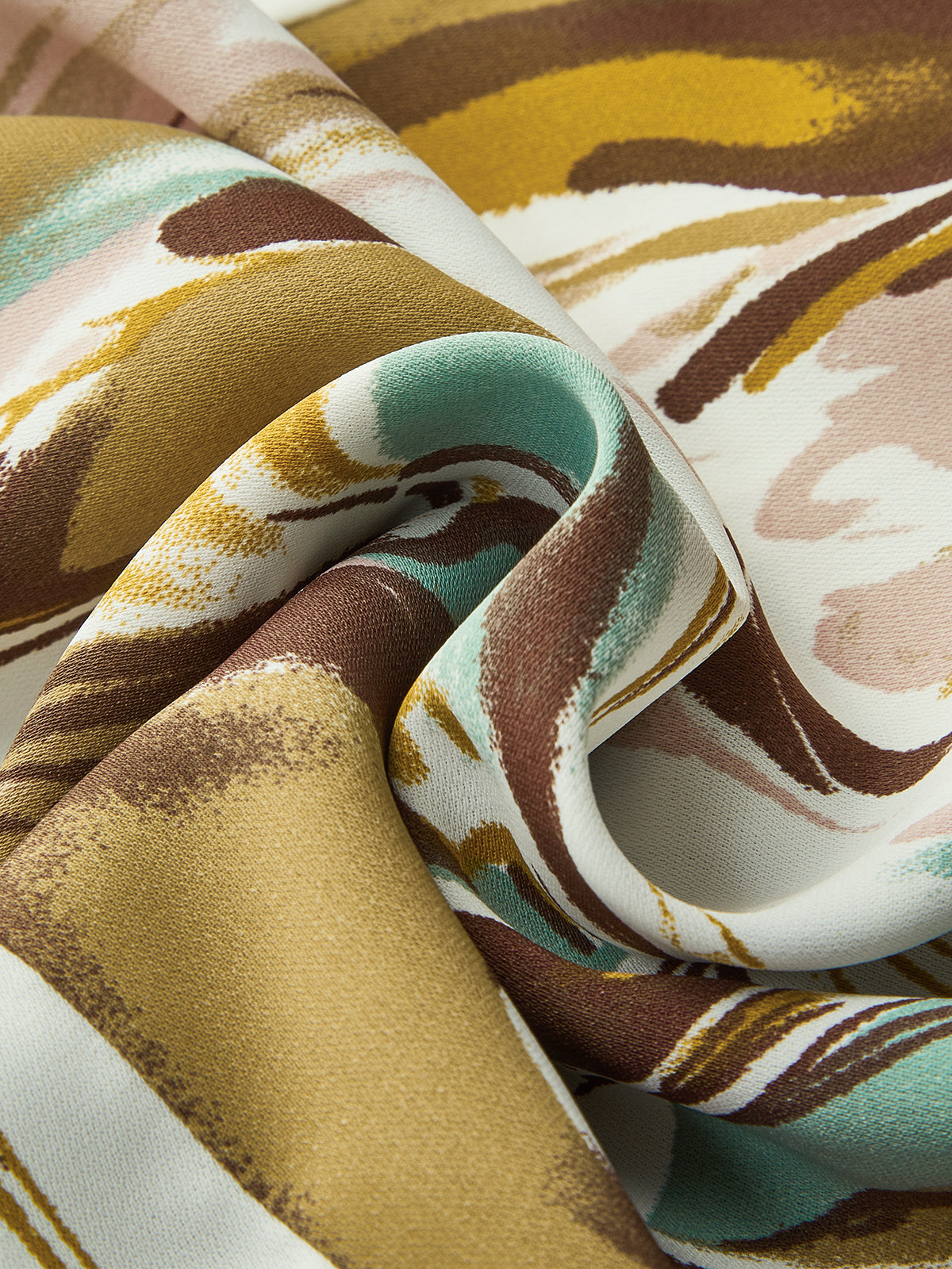 Neckholder-Top mit abstraktem Print 