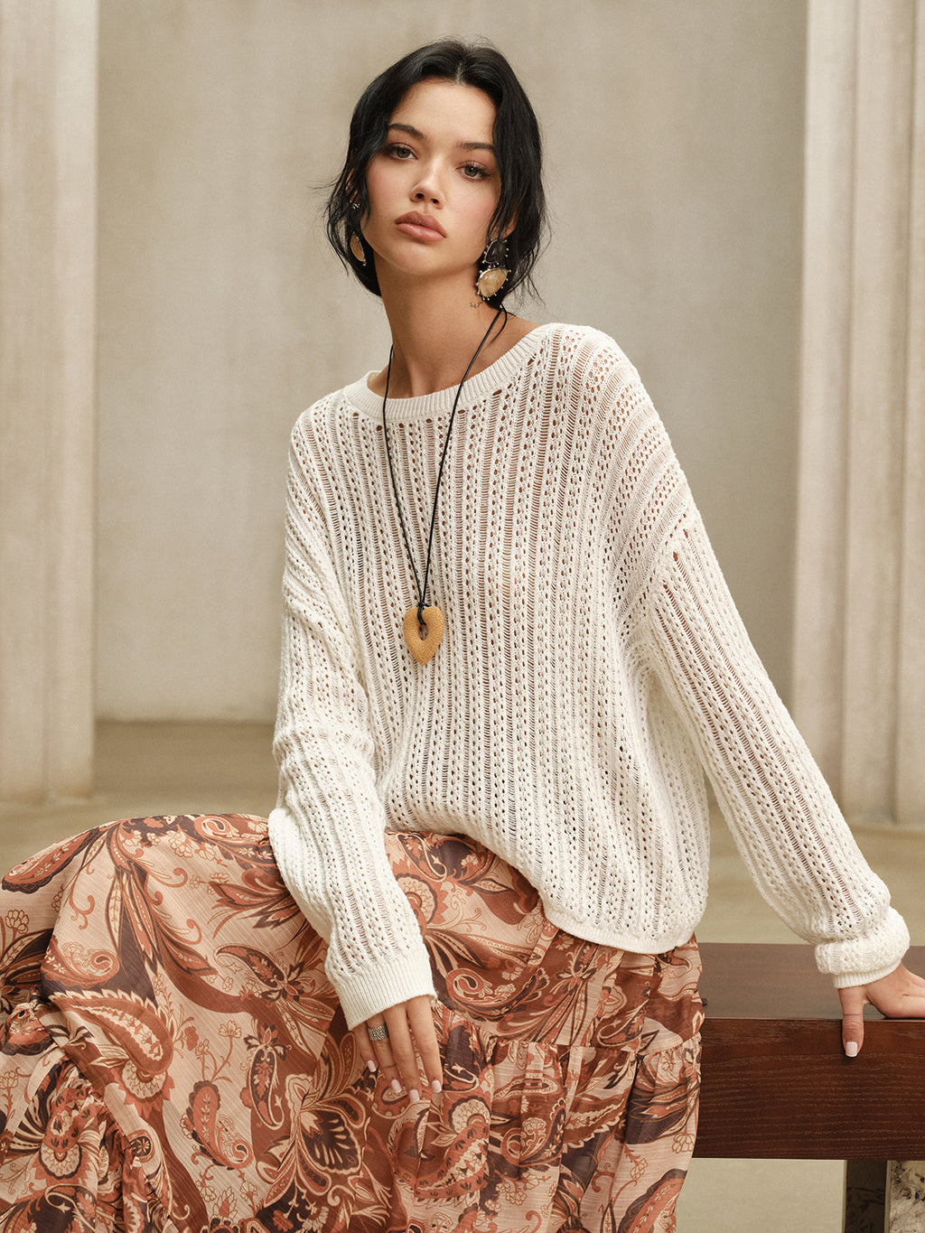 Oversized Crew Neck Sweater