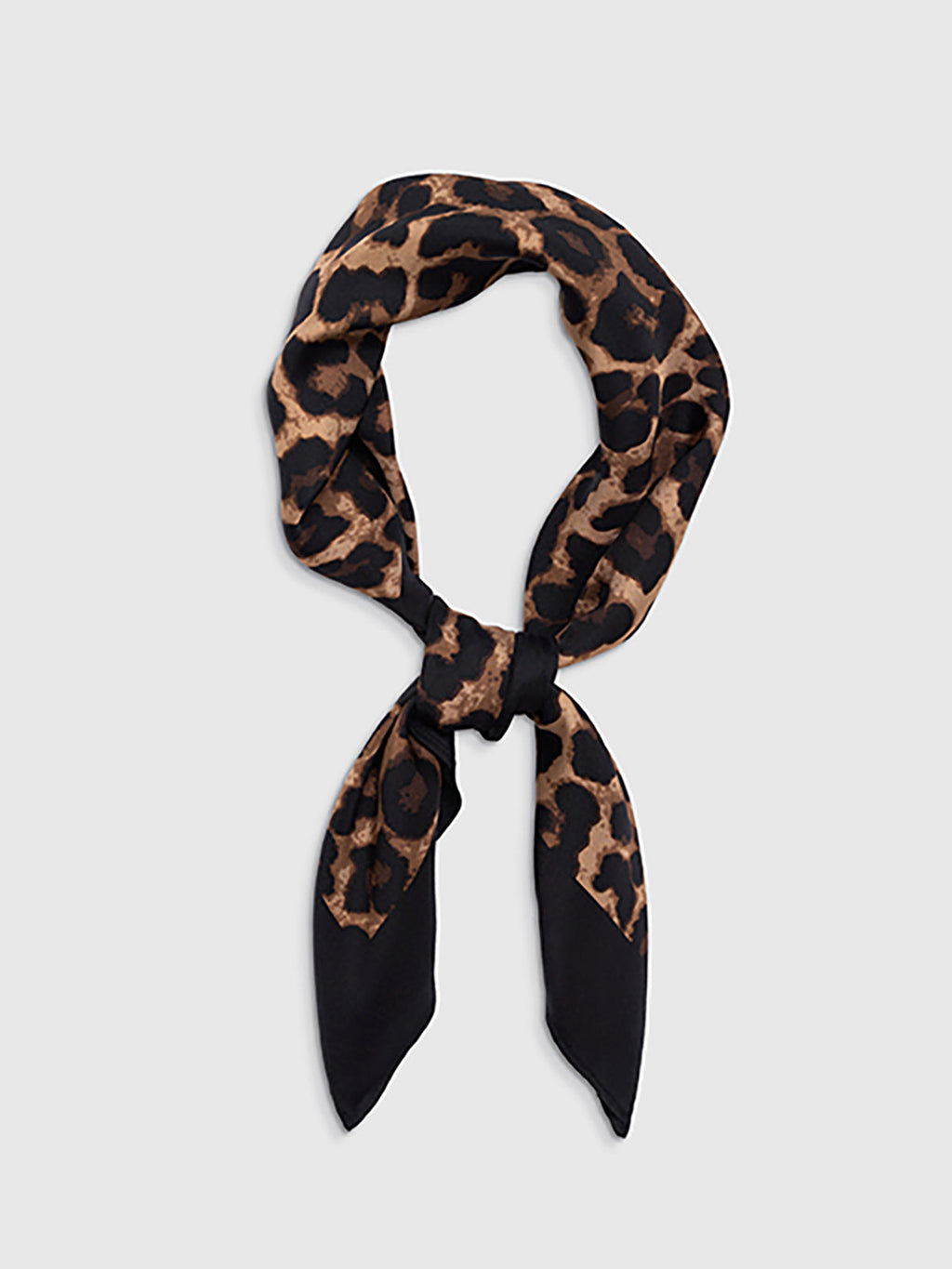 Foulard carré imprimé léopard