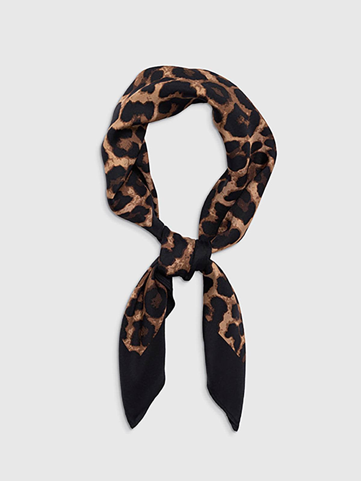 Foulard carré imprimé léopard