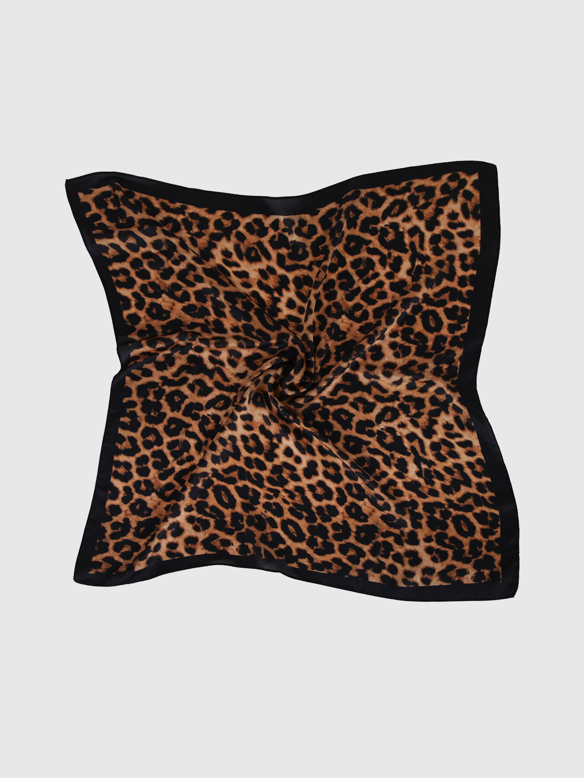 Foulard carré imprimé léopard