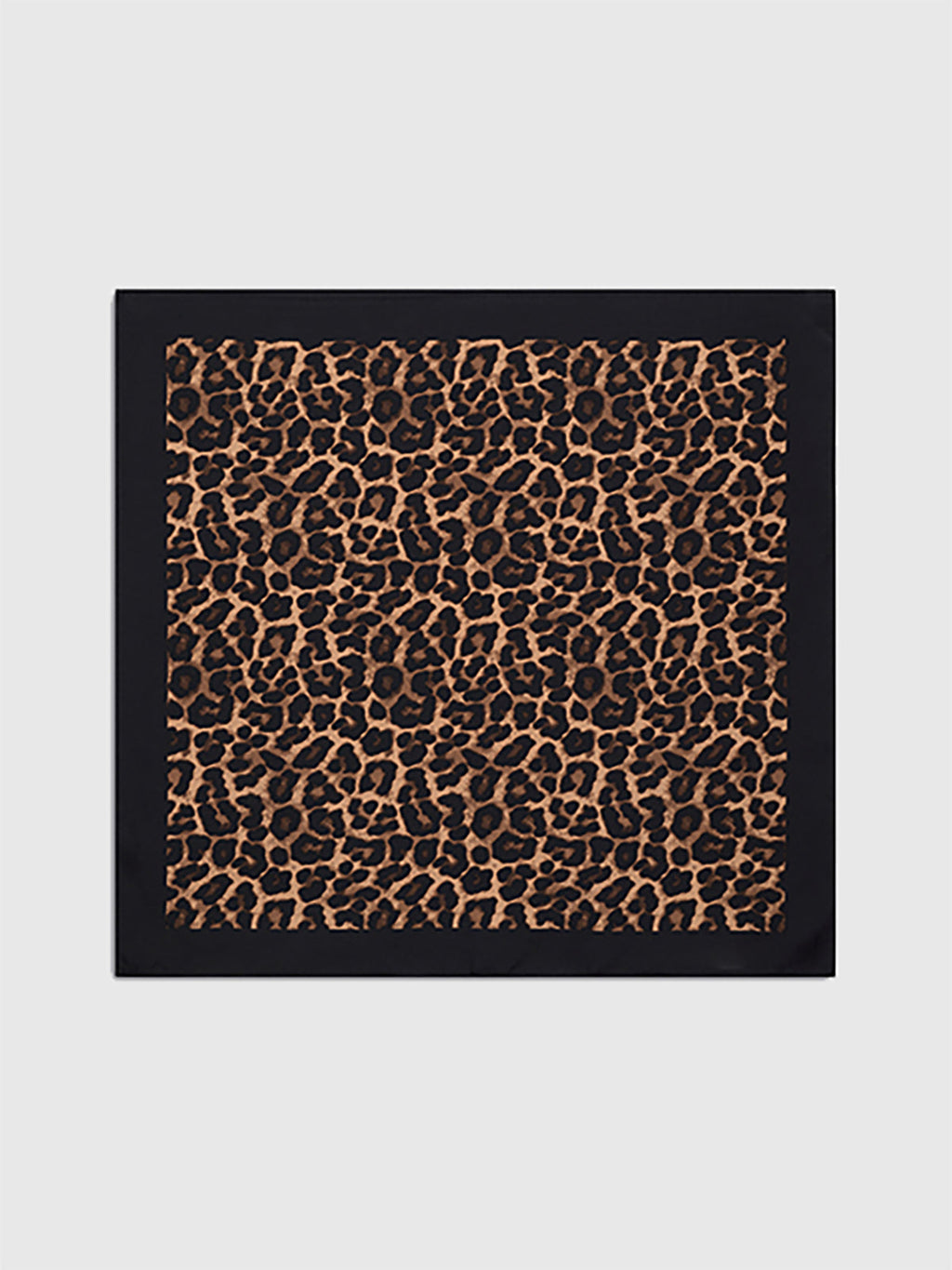 Foulard carré imprimé léopard