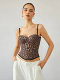 Leopard Print Corset Top