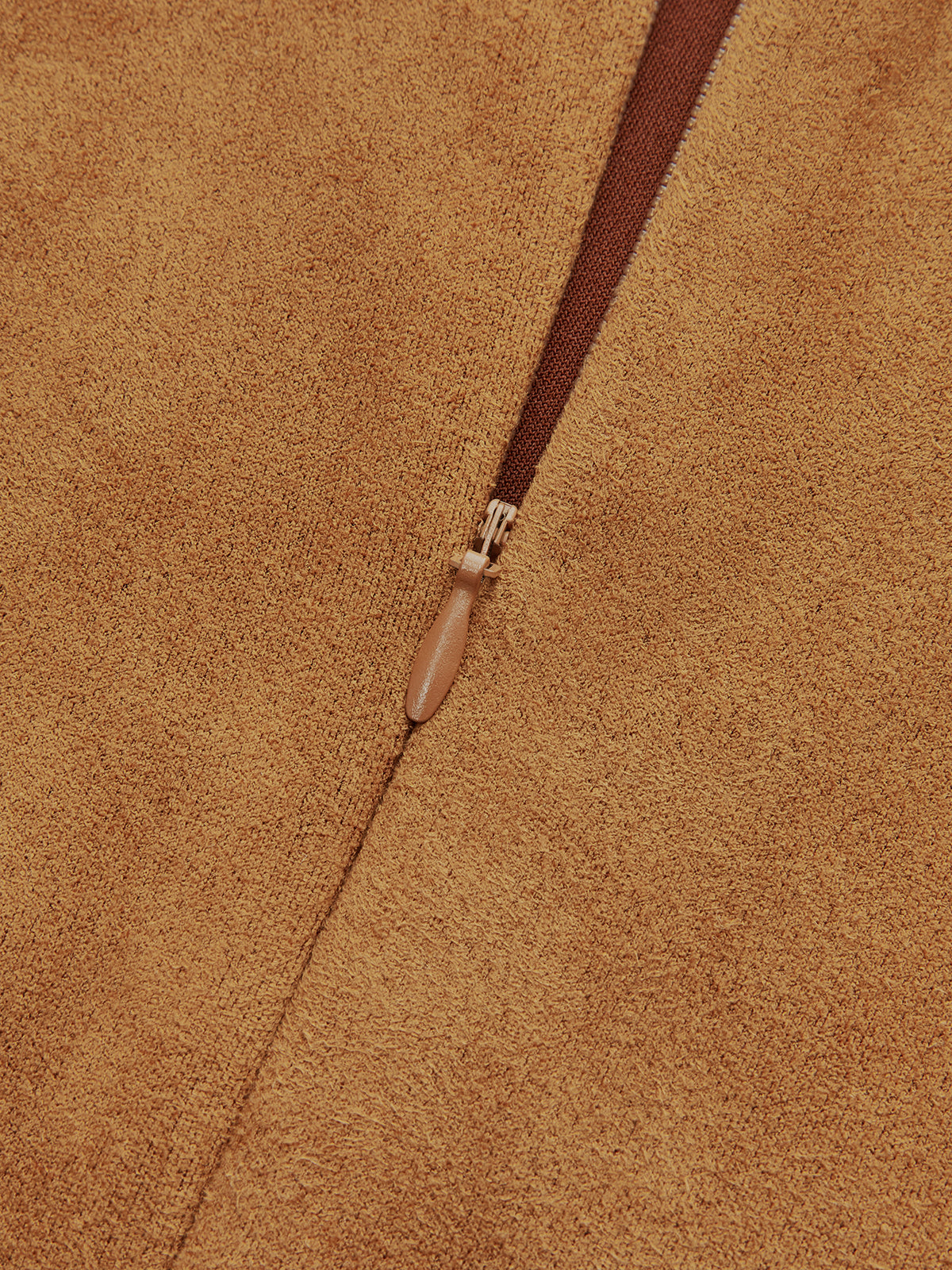 Robe mini asymétrique à manches longues froncées effet daim 