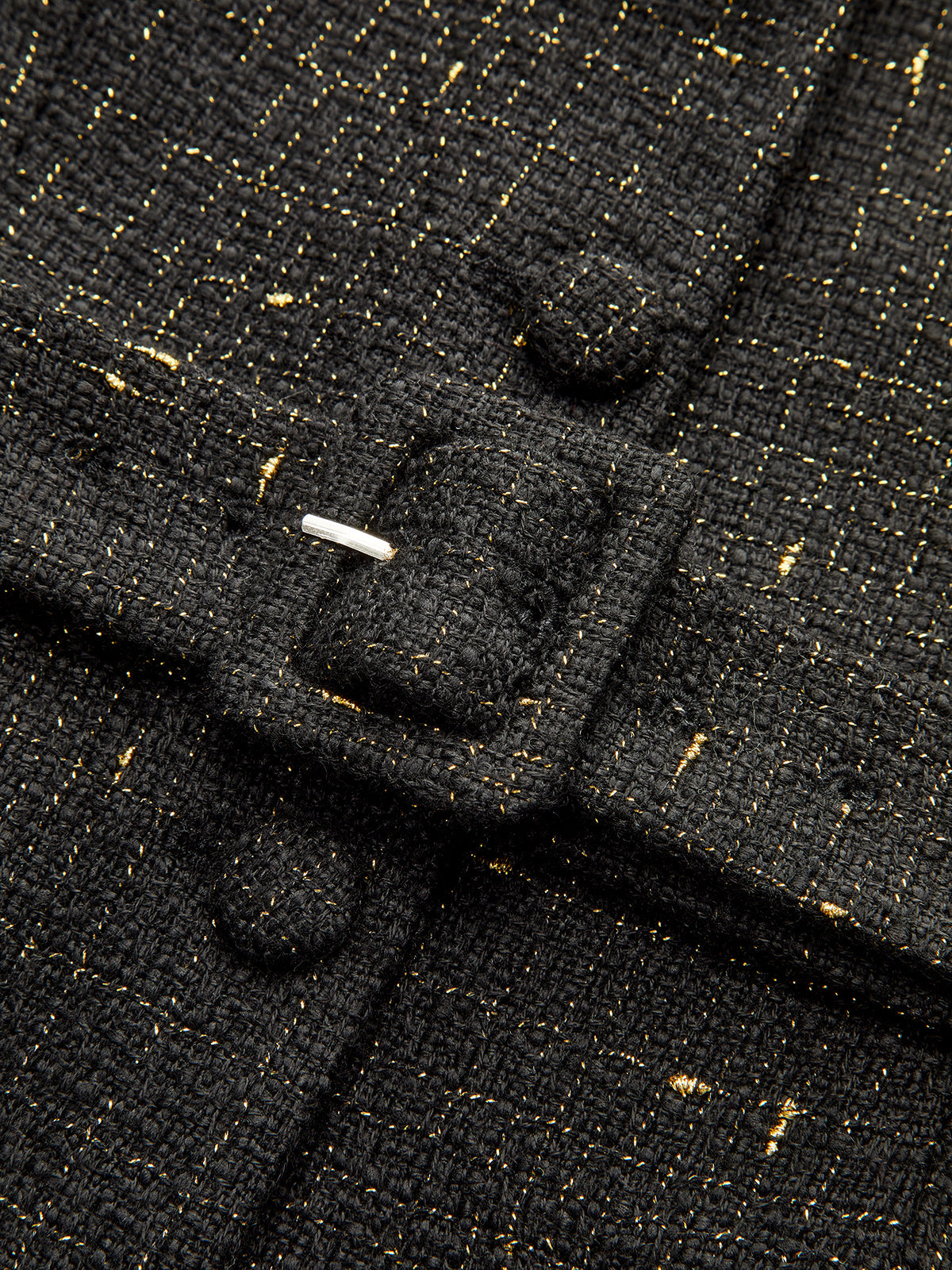 Ärmellose Weste aus Tweed mit Gürtel 