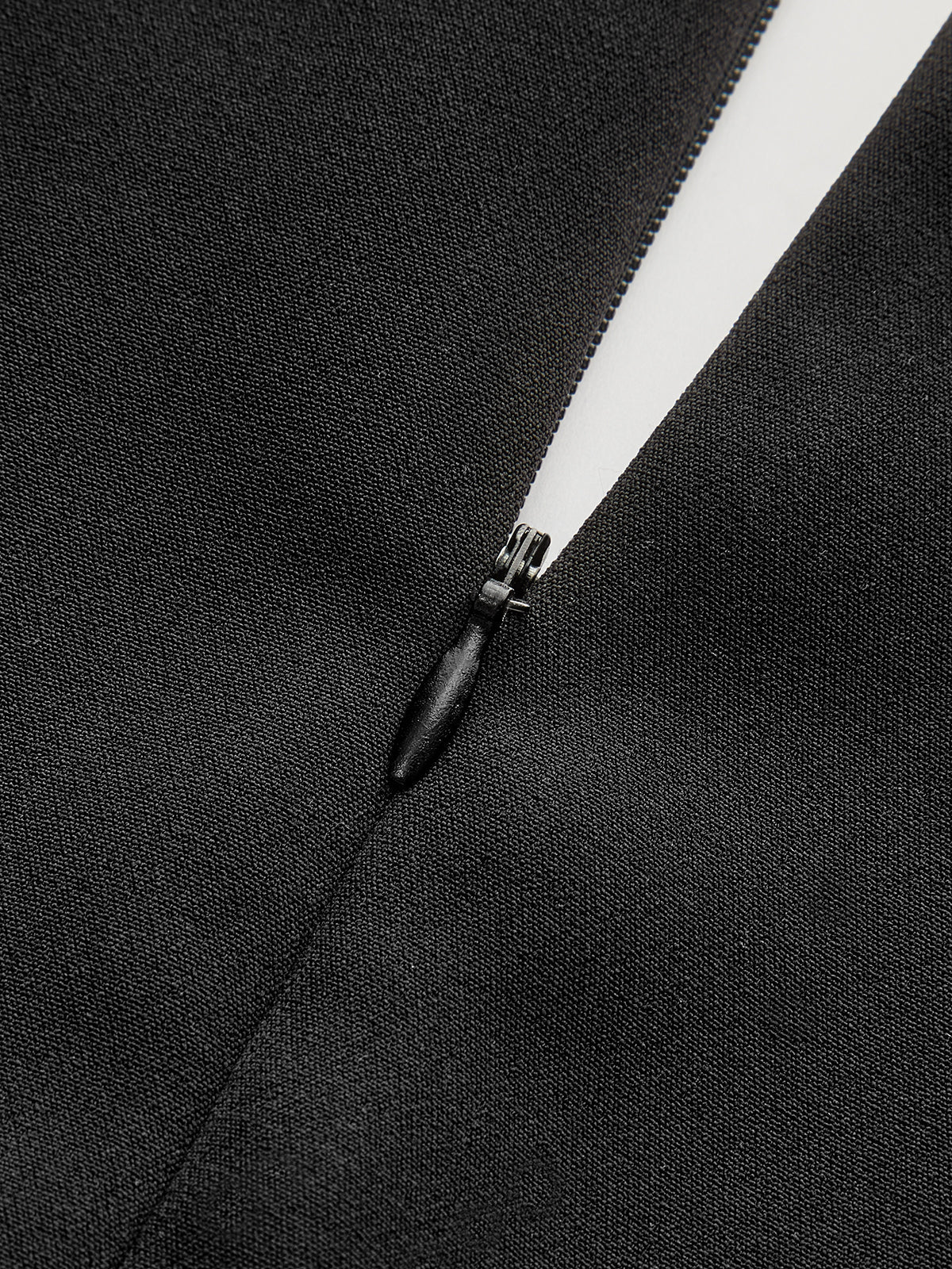 V-Neck Ruffle Hem Contrast Panel Top