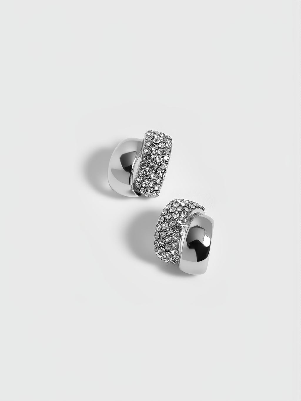 Ohrstecker mit Kristall-Pavé