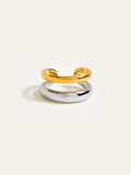 Zweifarbiger, geschichteter geometrischer Ring