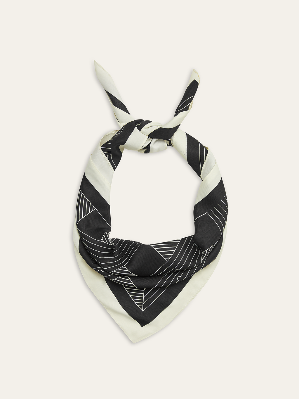 Geometric Print Square Scarf