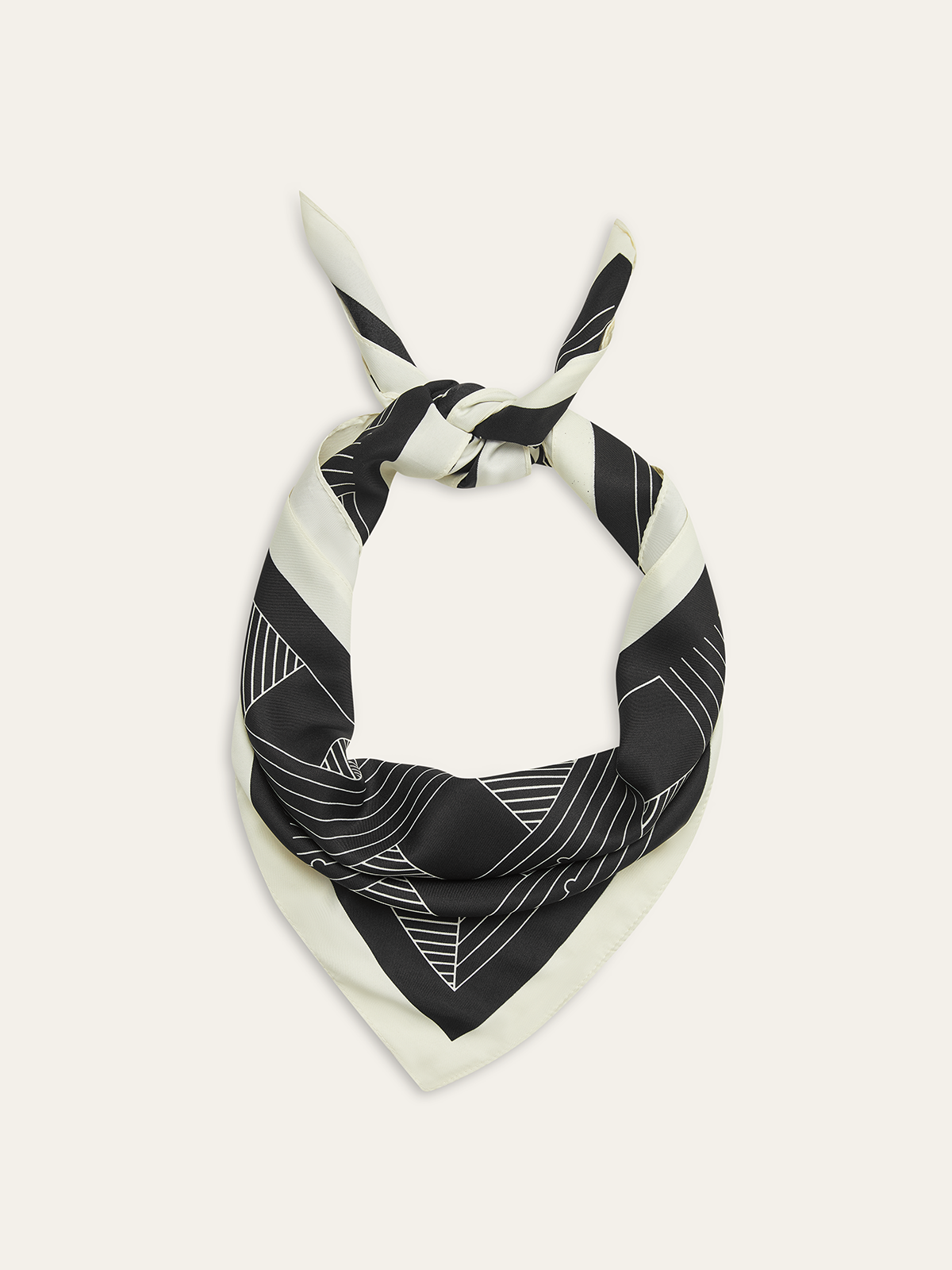 Geometric Print Square Scarf