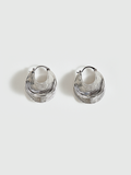 Boucles d'oreilles créoles texturées