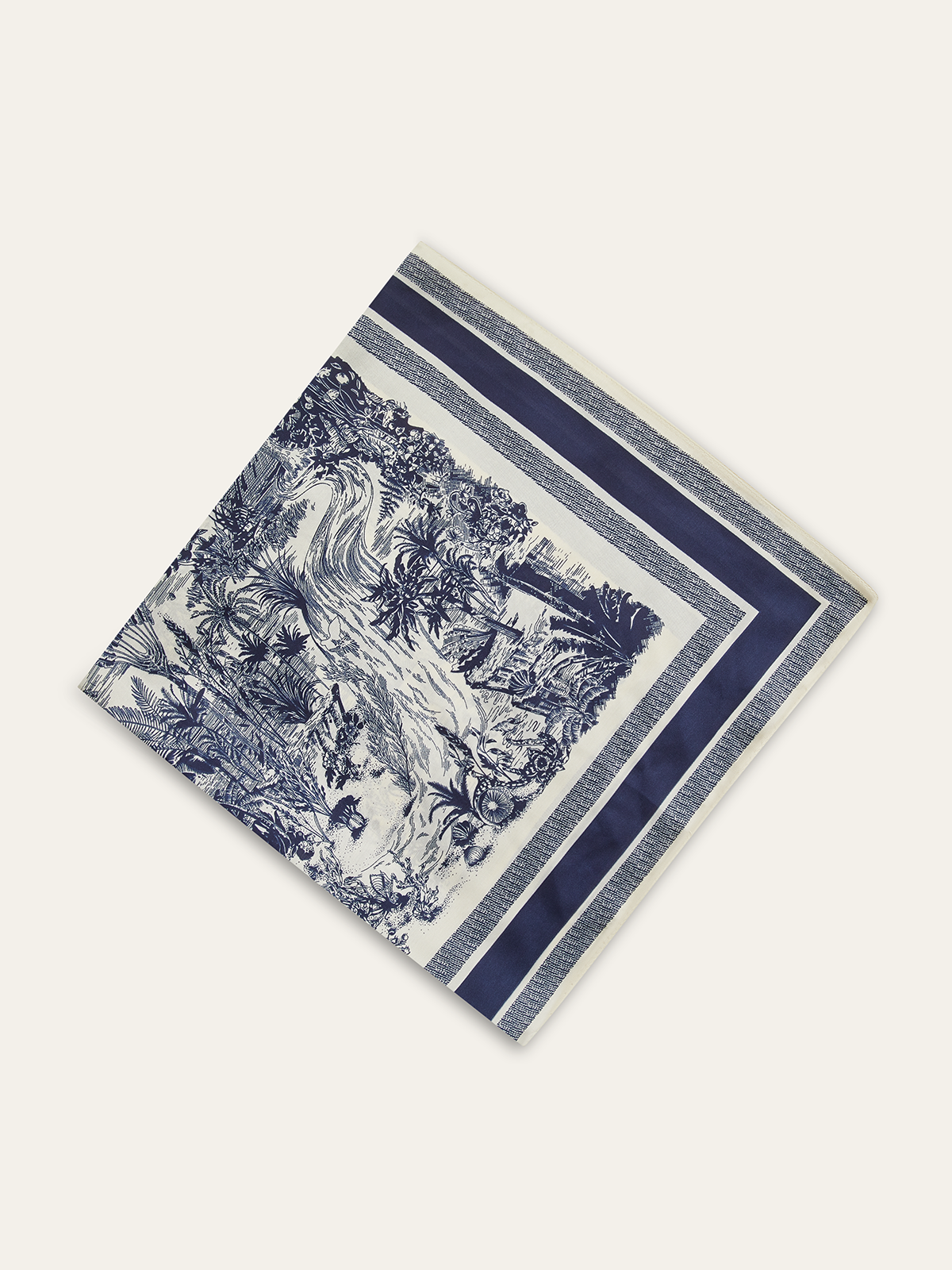 Landscape Print Square Scarf