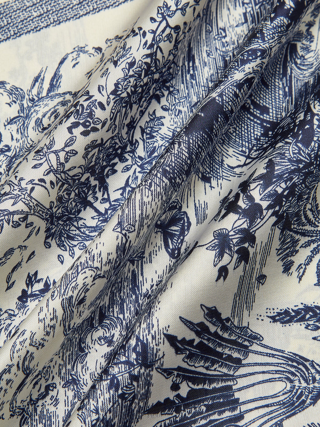 Landscape Print Square Scarf