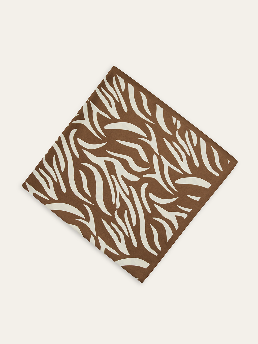 Foulard carré imprimé zèbre