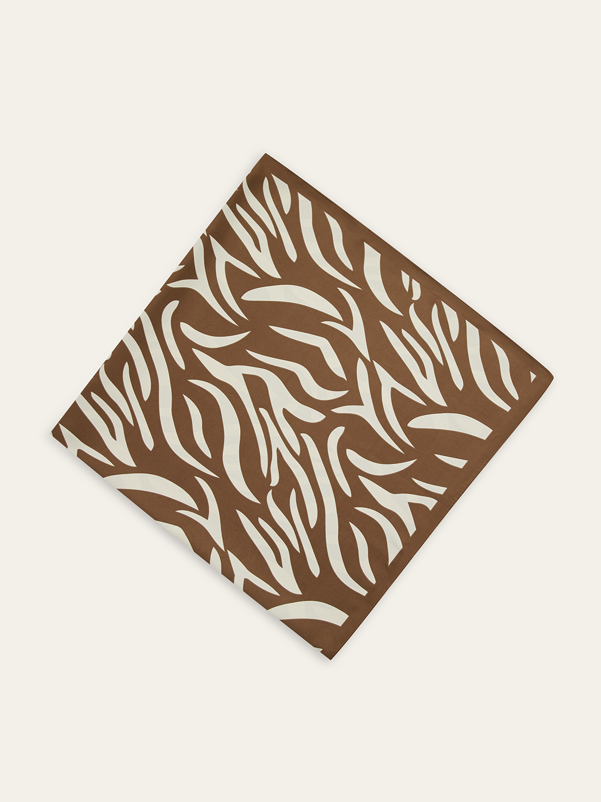 Foulard carré imprimé zèbre