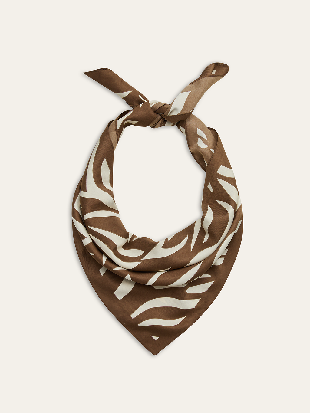 Foulard carré imprimé zèbre