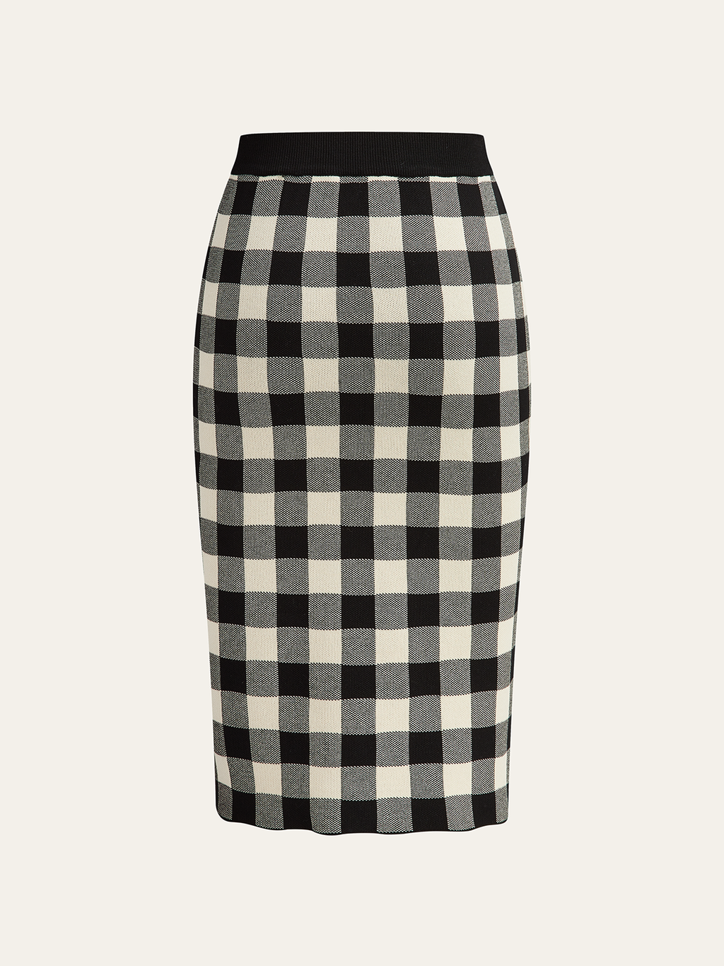 Checkered Cami Peplum Top and Skirt Set