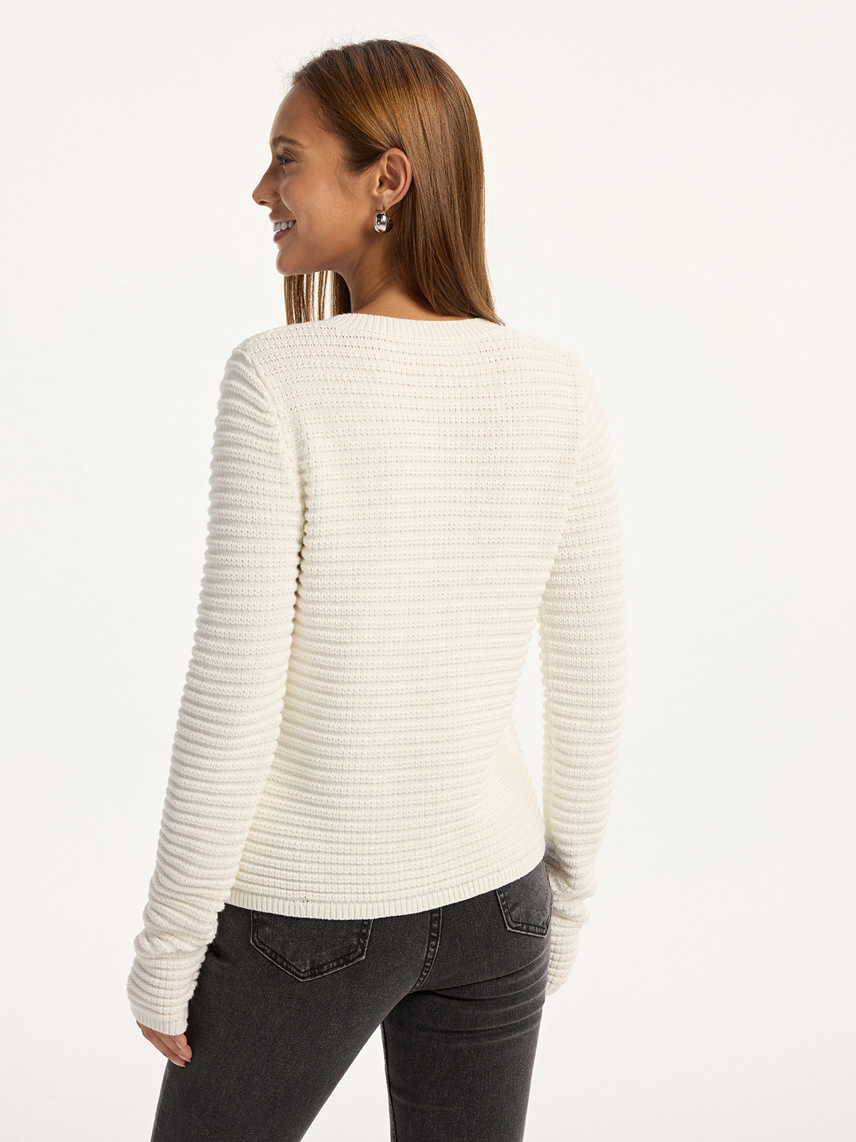 Wool Blend Button Pocket Knit Cardigan