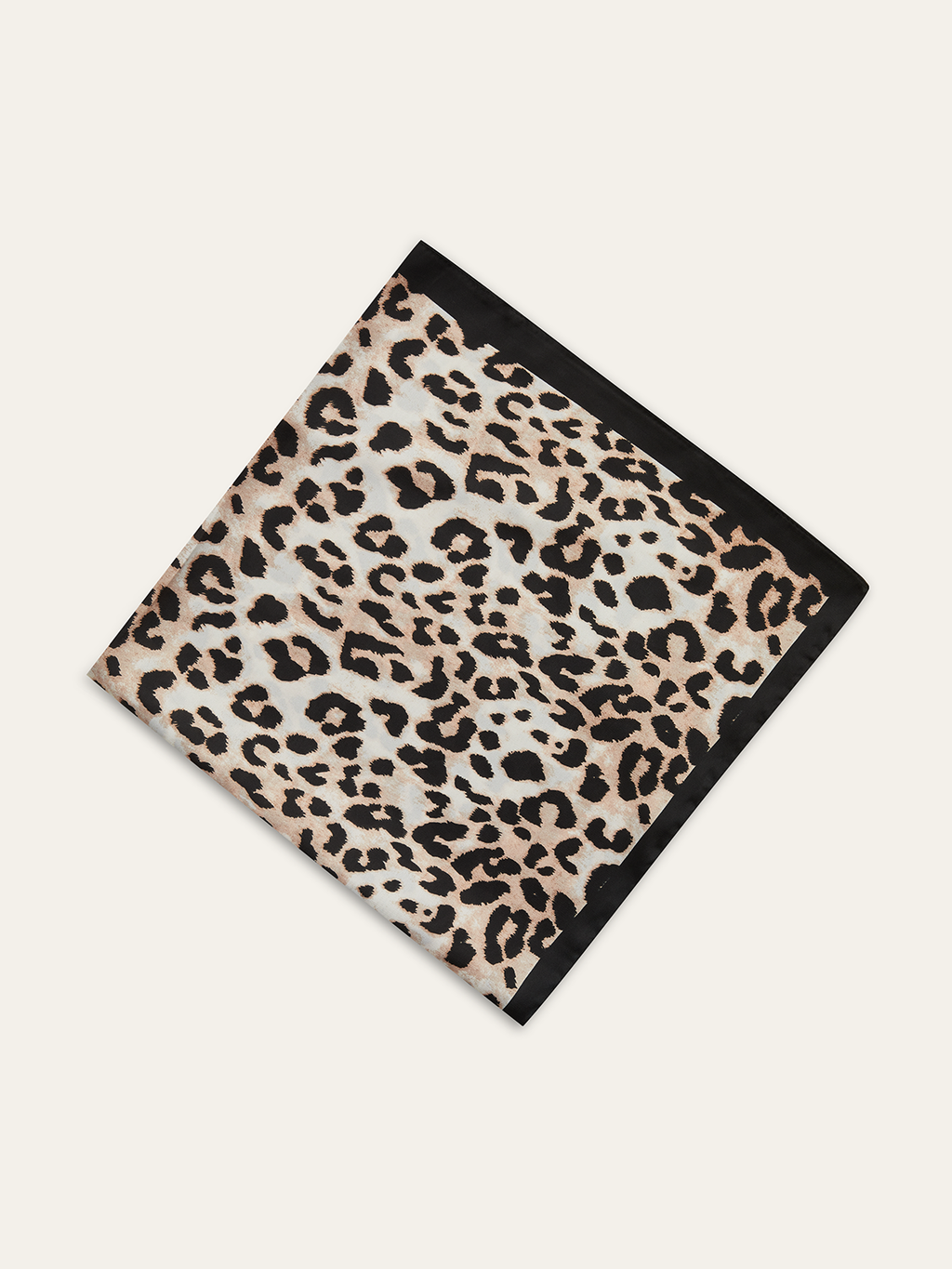 Foulard carré imprimé léopard