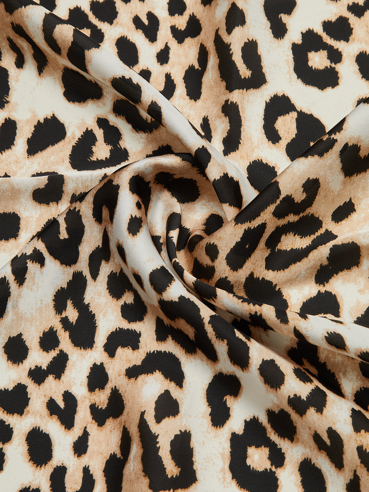 Foulard carré imprimé léopard