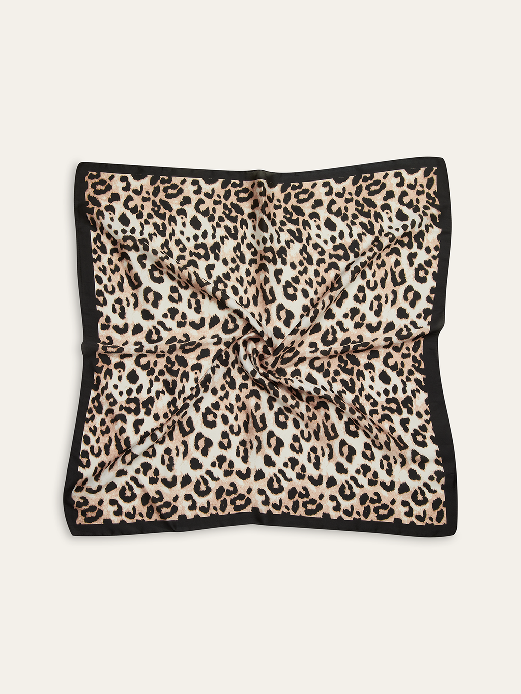 Foulard carré imprimé léopard
