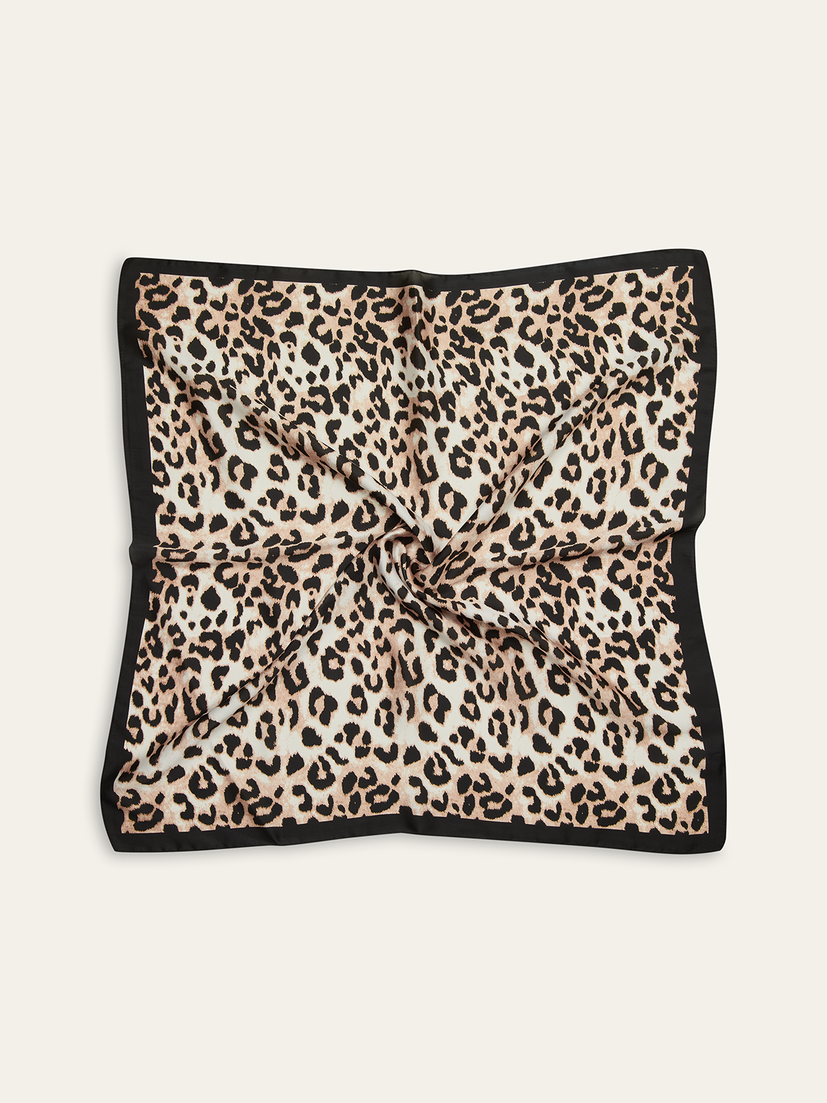 Foulard carré imprimé léopard