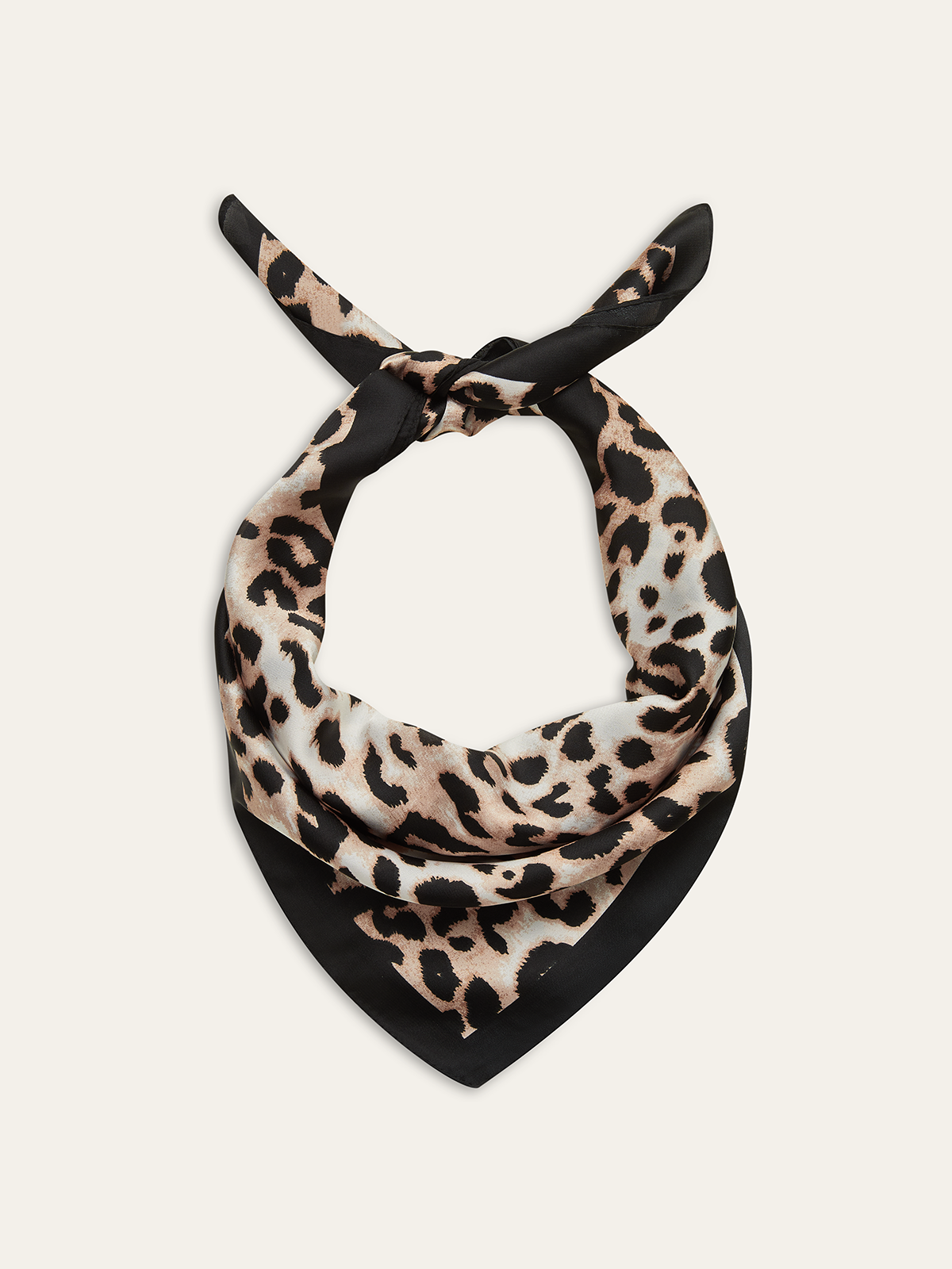 Foulard carré imprimé léopard