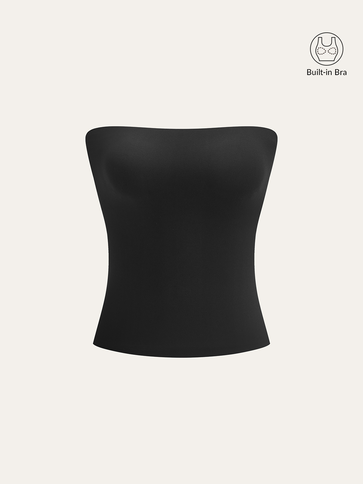 Bra-Free Fitted Strapless Top